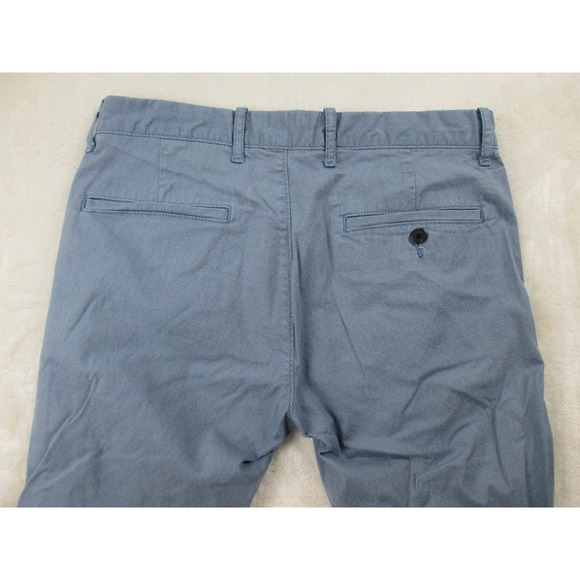J.Crew Flex Pants Mens 31 Blue Slim Chino Preppy Pockets Casual 31X32 - Picture 4 of 10